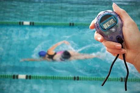 Analyzing swimmer with cronometer